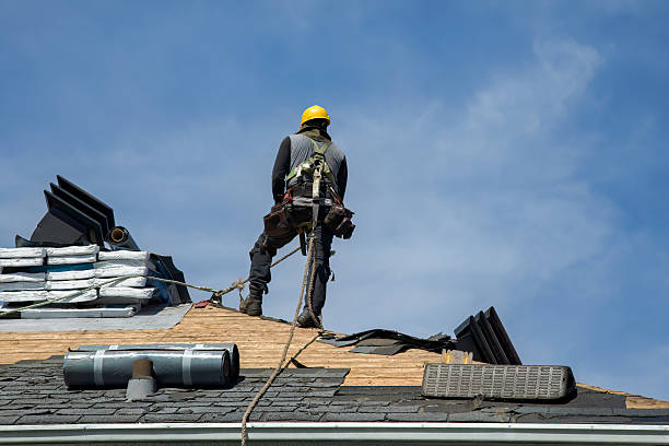 Professional Emergency Roof Repair technician working in Waterville, MN